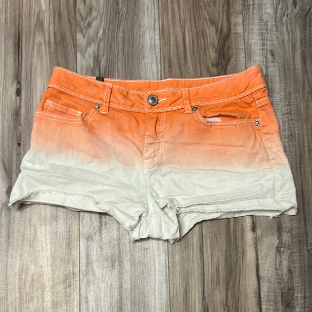 Gradient Orange and White Lauren Conrad Women's Shorts